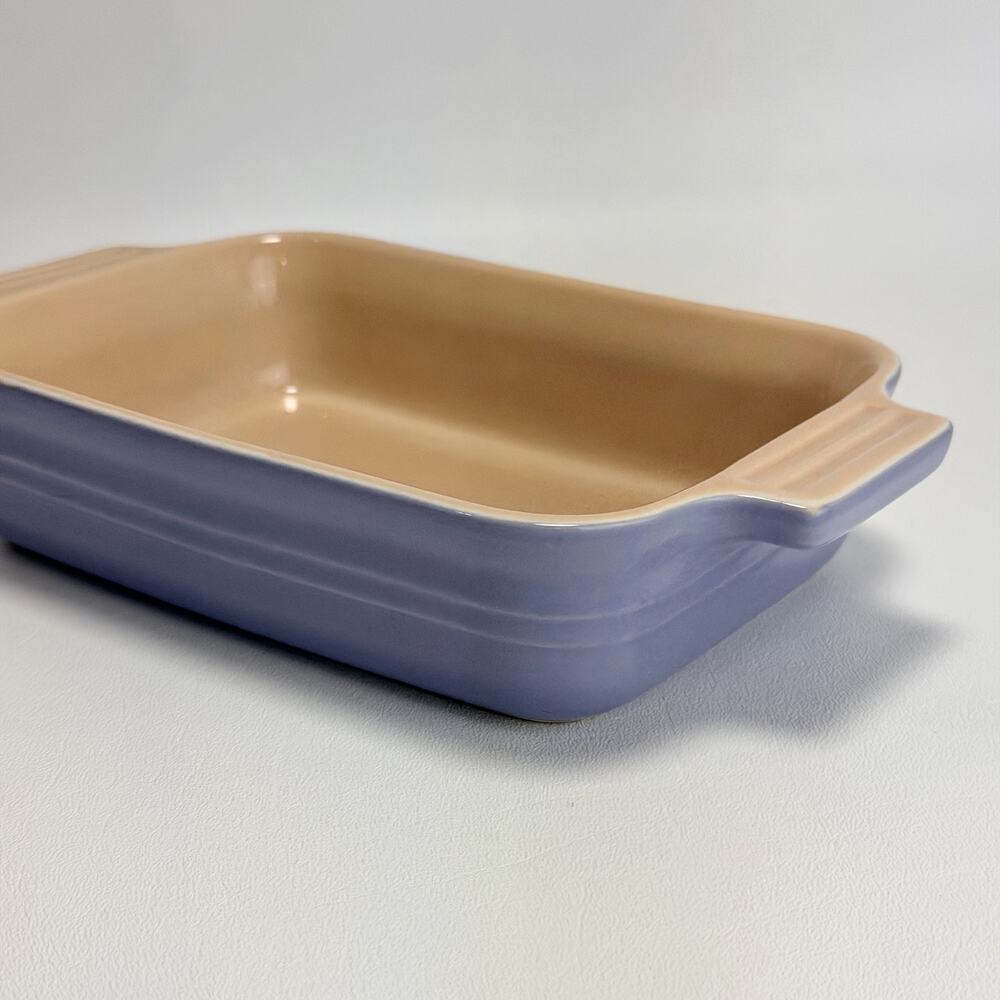 LeCreuset Small Casserole Dish 5 x 7 Provence Bluebell Purple - Picture 2 of 8